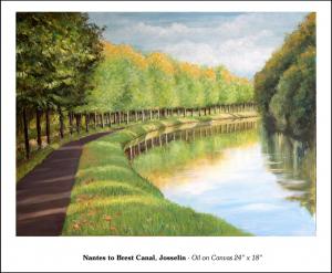 Nantes to Brest Canal - 24" x 18"